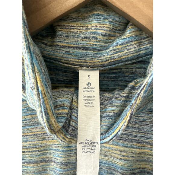 Lululemon Surge Warm 1/4 Zip Pullover Top Men’s Size Small Heathered Long Sleeve - Picture 2 of 6